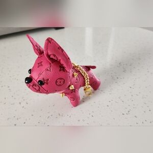 Pink Dog Bag Charm